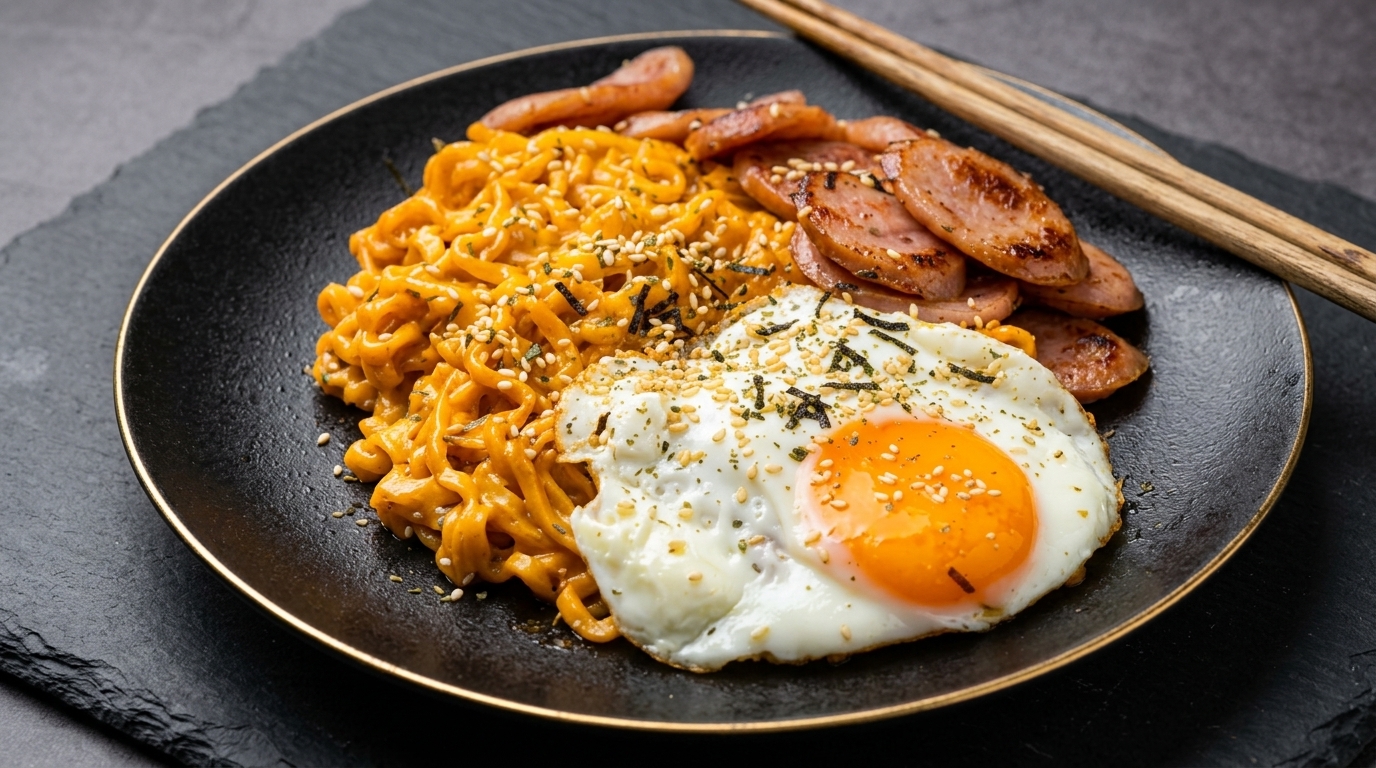 Buldak Noodles Cremosi con Formaggio e Salsiccia