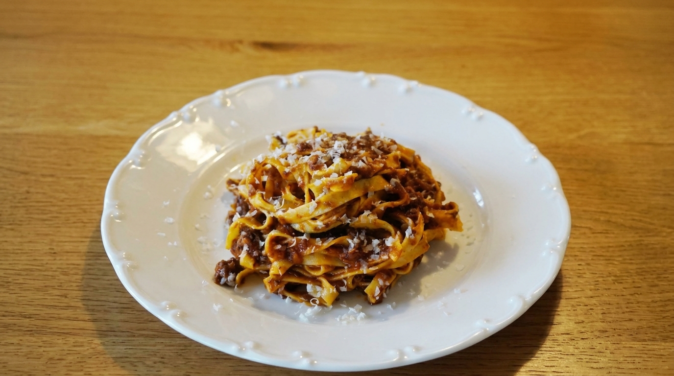 Autentiche Tagliatelle al Ragù alla Bolognese