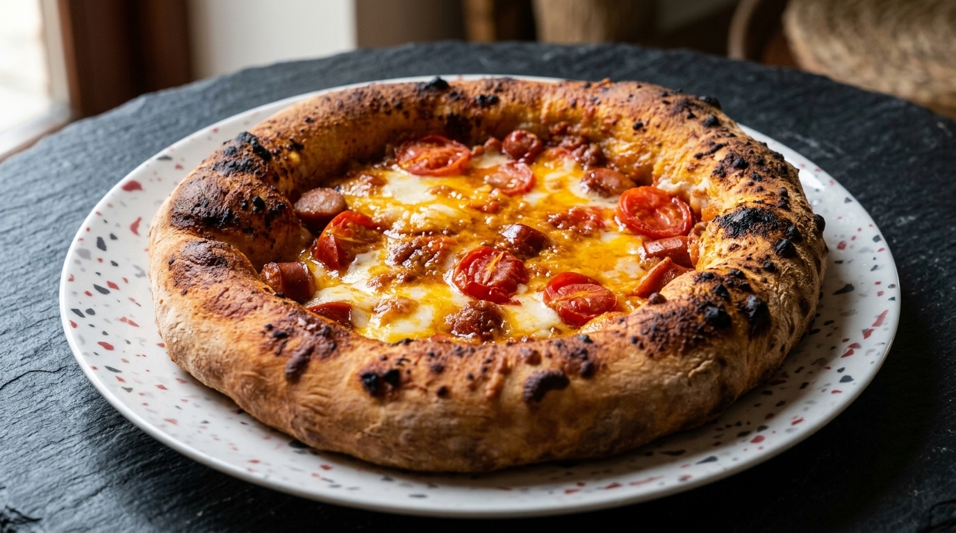 Autentica Pizza Italiana con Biga al 100% e Ragù