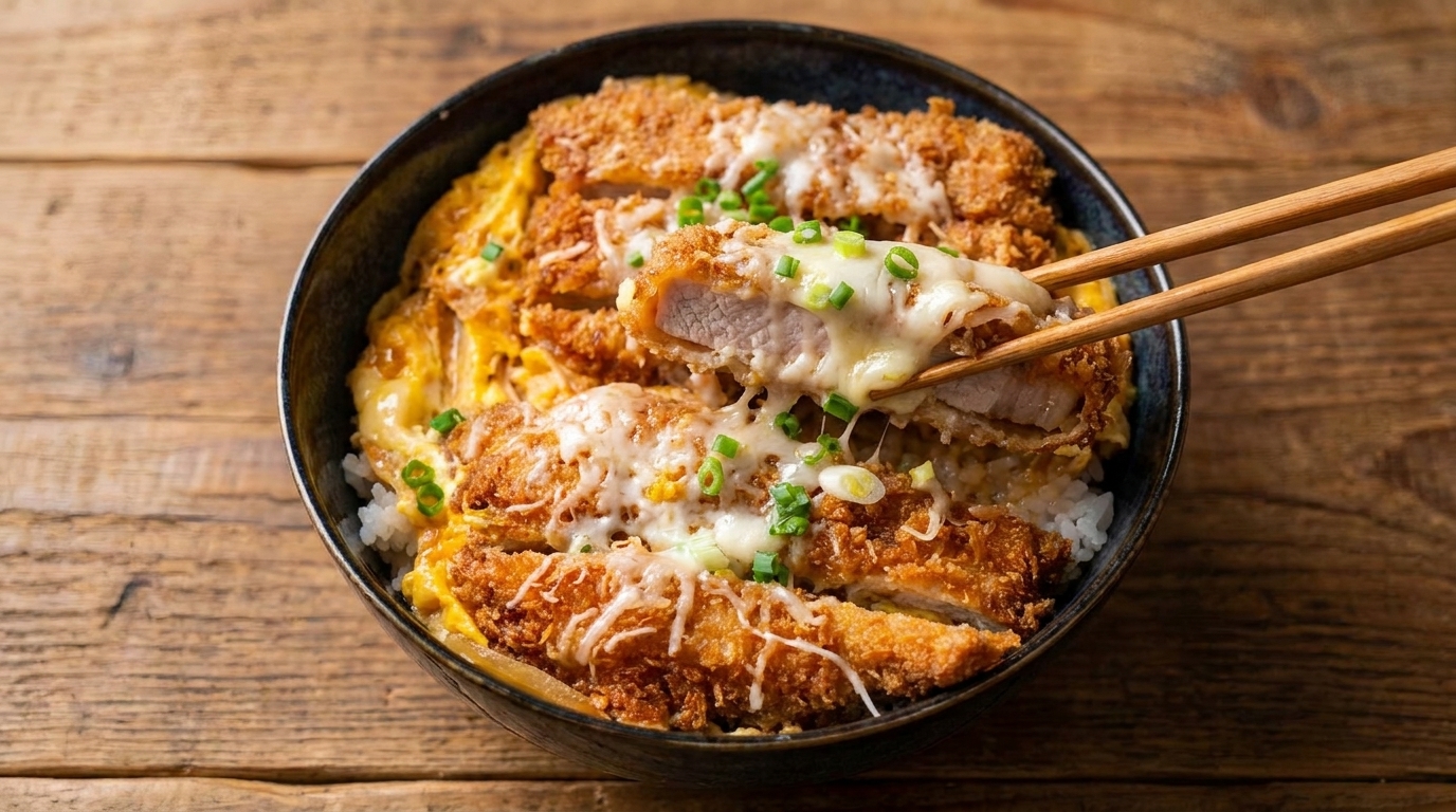 Katsudon al Formaggio: Cotoletta di Maiale su Riso