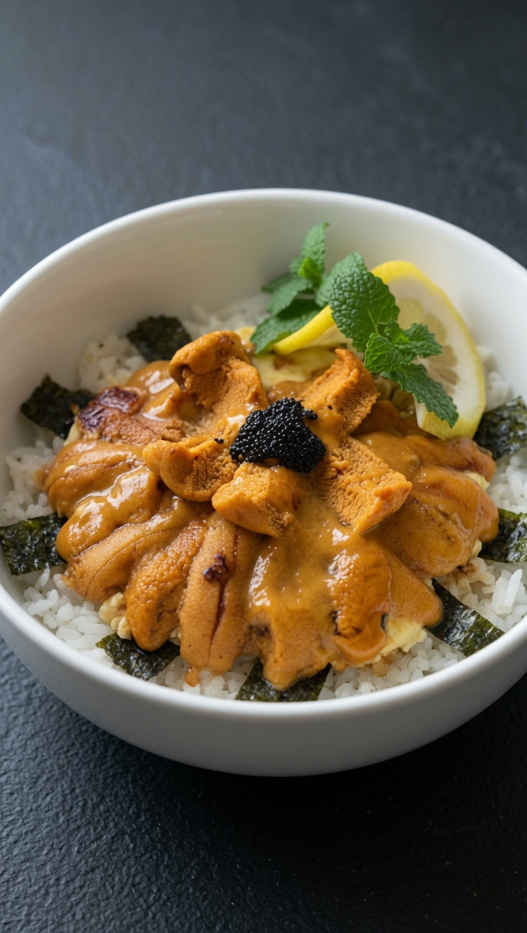 Bowl di Riso al Ricci di Mare (Uni Don) di Lusso