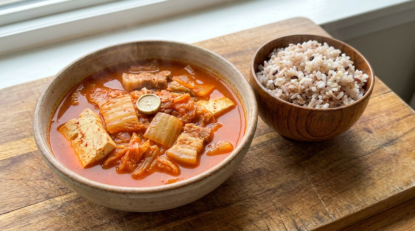 Kimchi Jjigae Classico (Stufato di Kimchi Coreano)