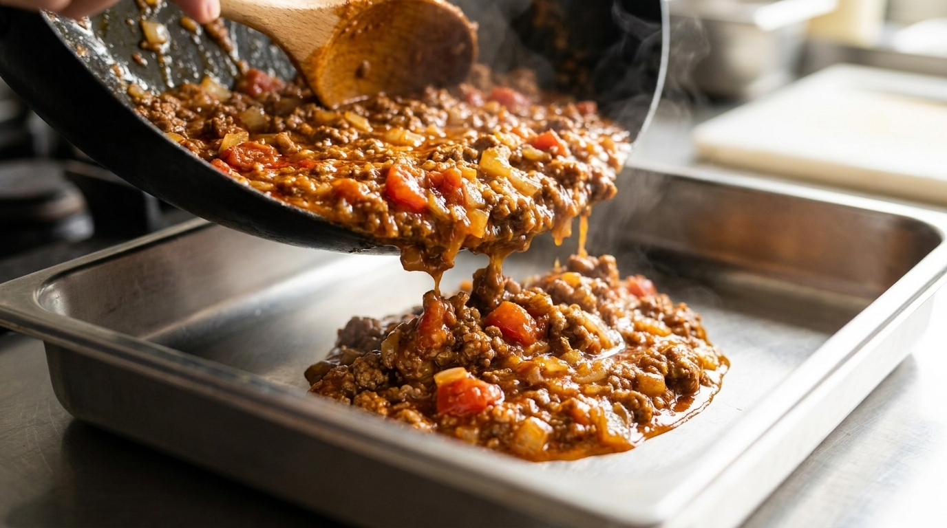 Salsa di carne fatta in casa in stile messicano
