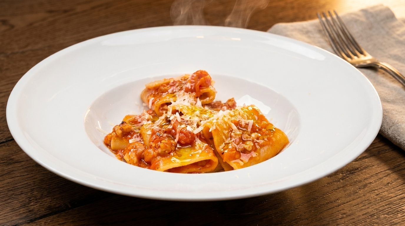Paccheri al Ragù di Carne