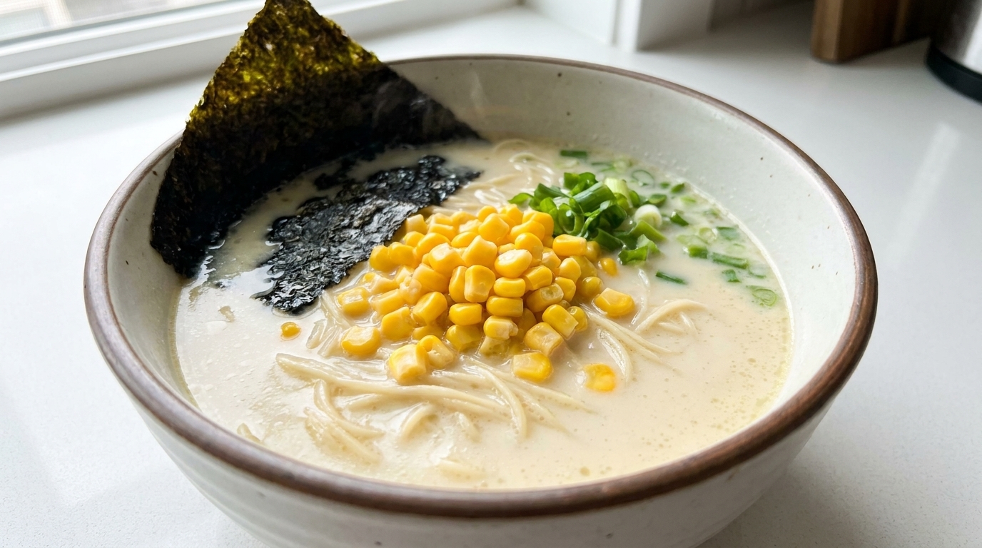Ramen cremoso al brodo di pollo (Tori Paitan)