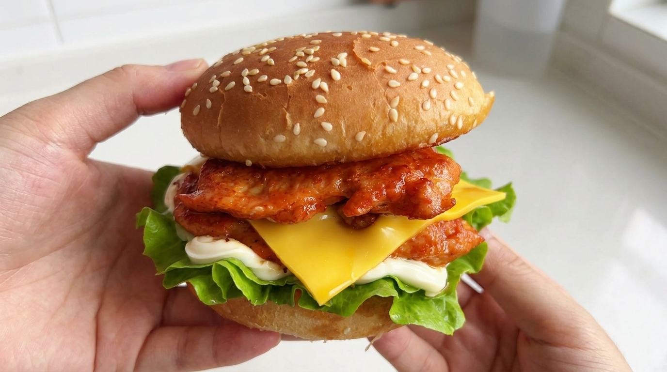 Hamburger di pollo in stile Orleans fatto in casa
