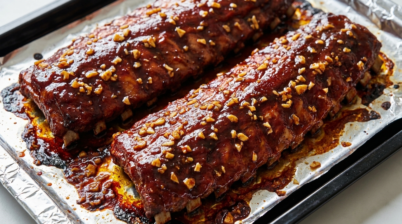 Costine di Maiale al Forno Appiccicose