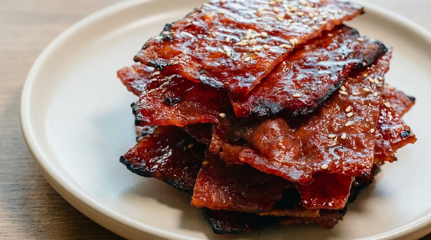 Jerky di Maiale in Stile Macao (Bakkwa) Fatto in Casa
