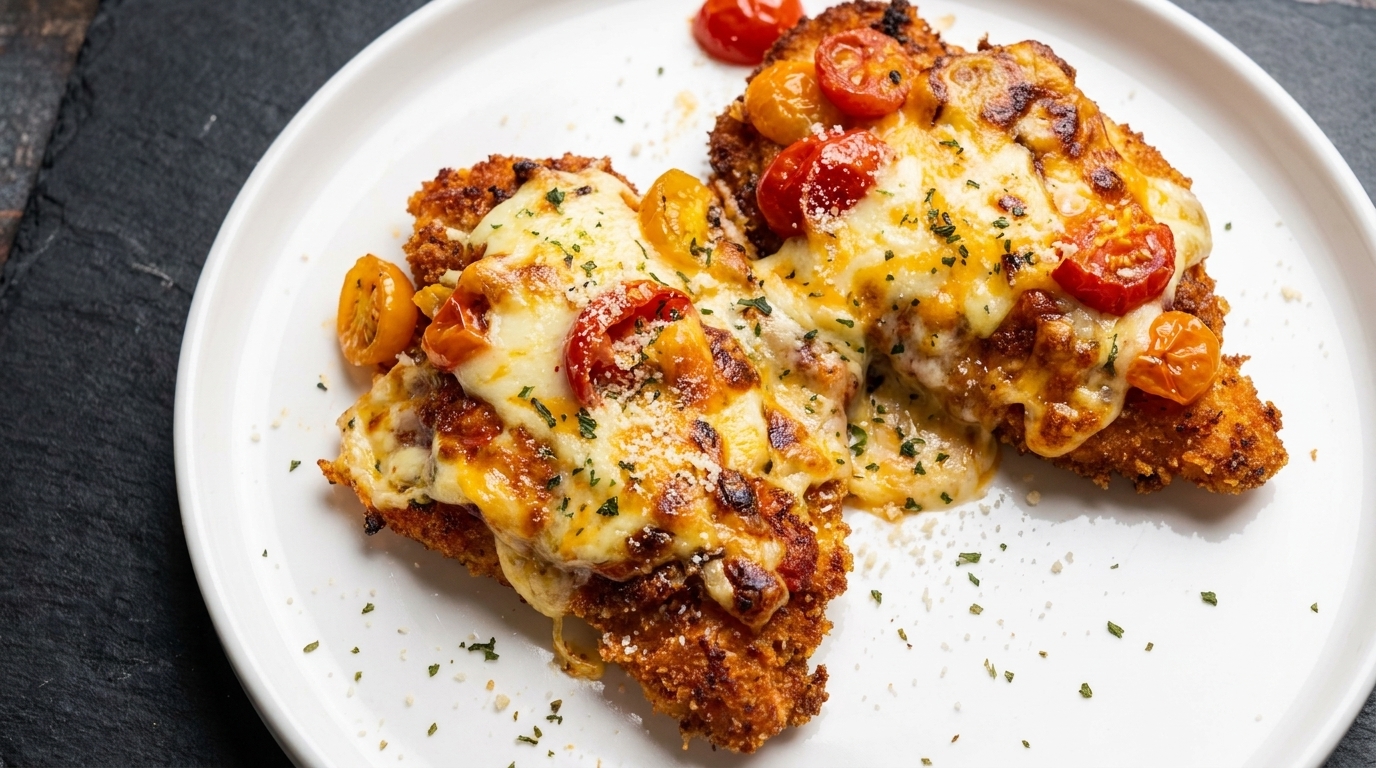 Cotoletta di Pollo al Forno con Doppio Formaggio