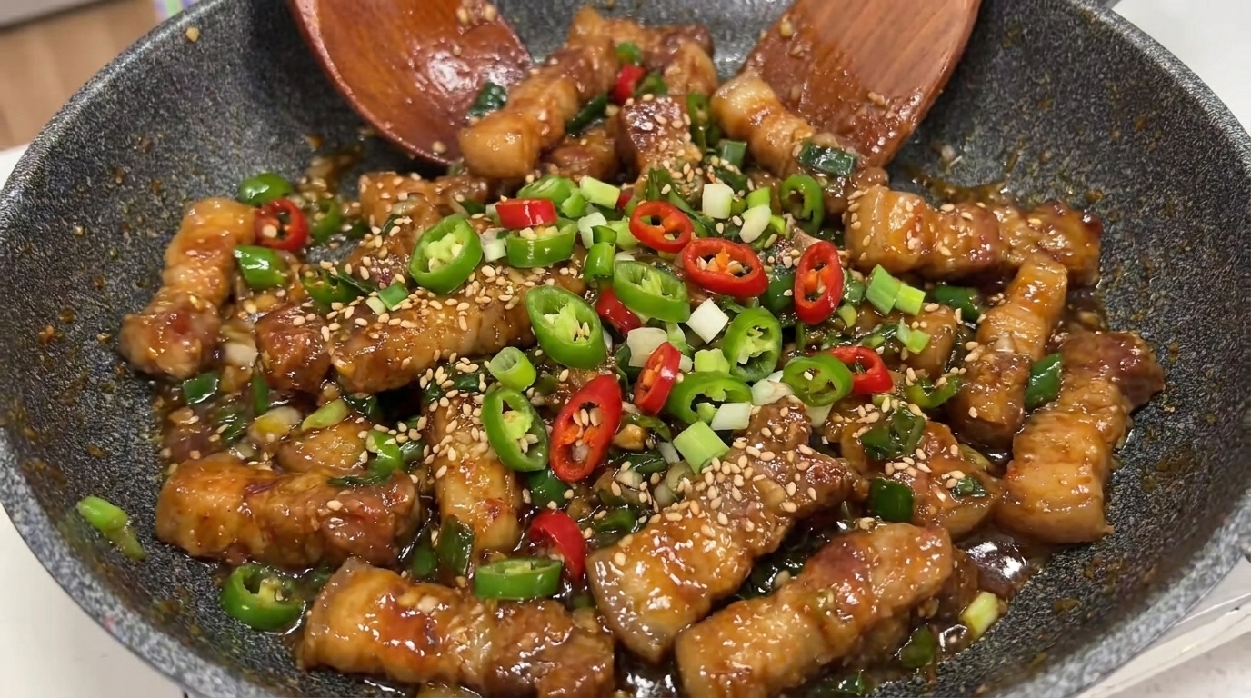 Pancetta di Maiale al Doenjang (Dwaeji-gogi Doenjang-bokkeum)