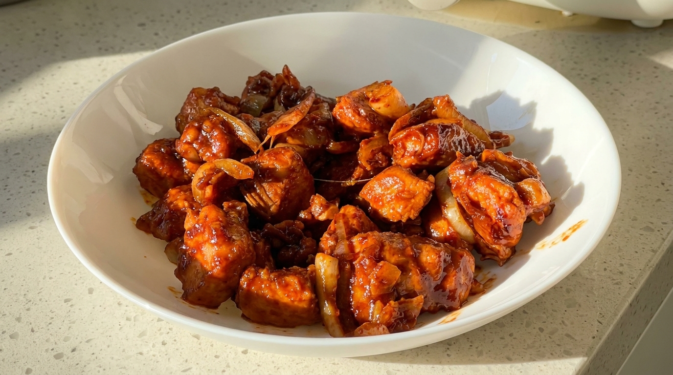 Petto di Pollo Piccante alla Coreana
