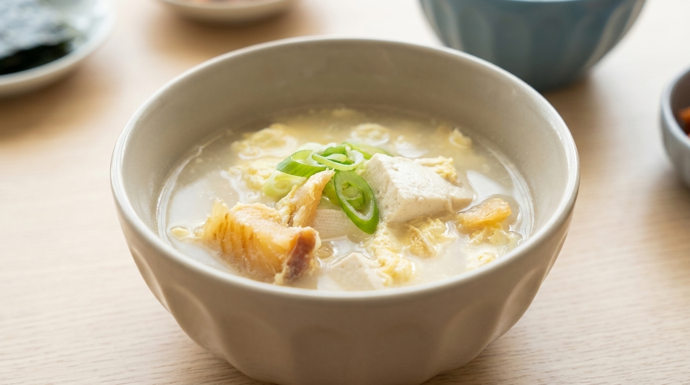 Zuppa Coreana di Pollack Essiccato (Bugeo-guk)