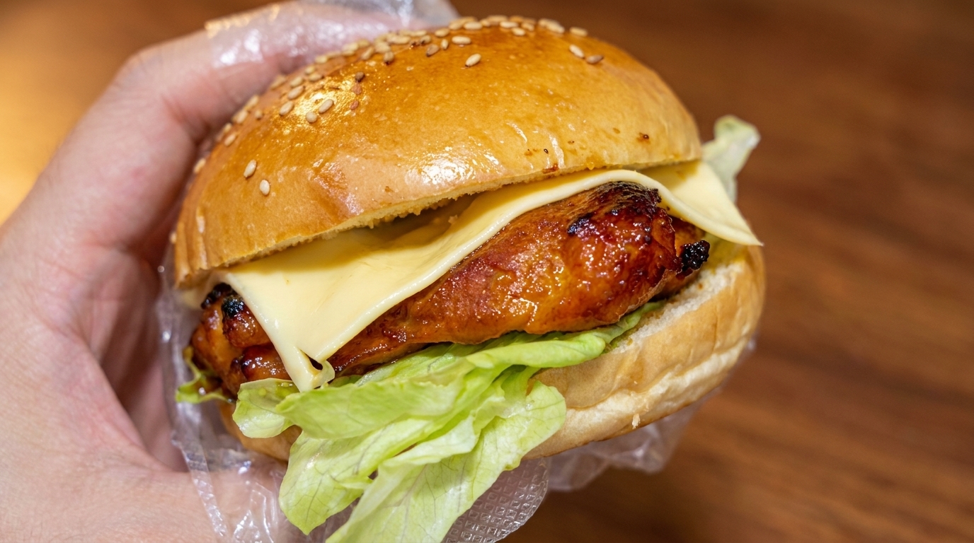 Hamburger di Pollo Teriyaki Fatto in Casa