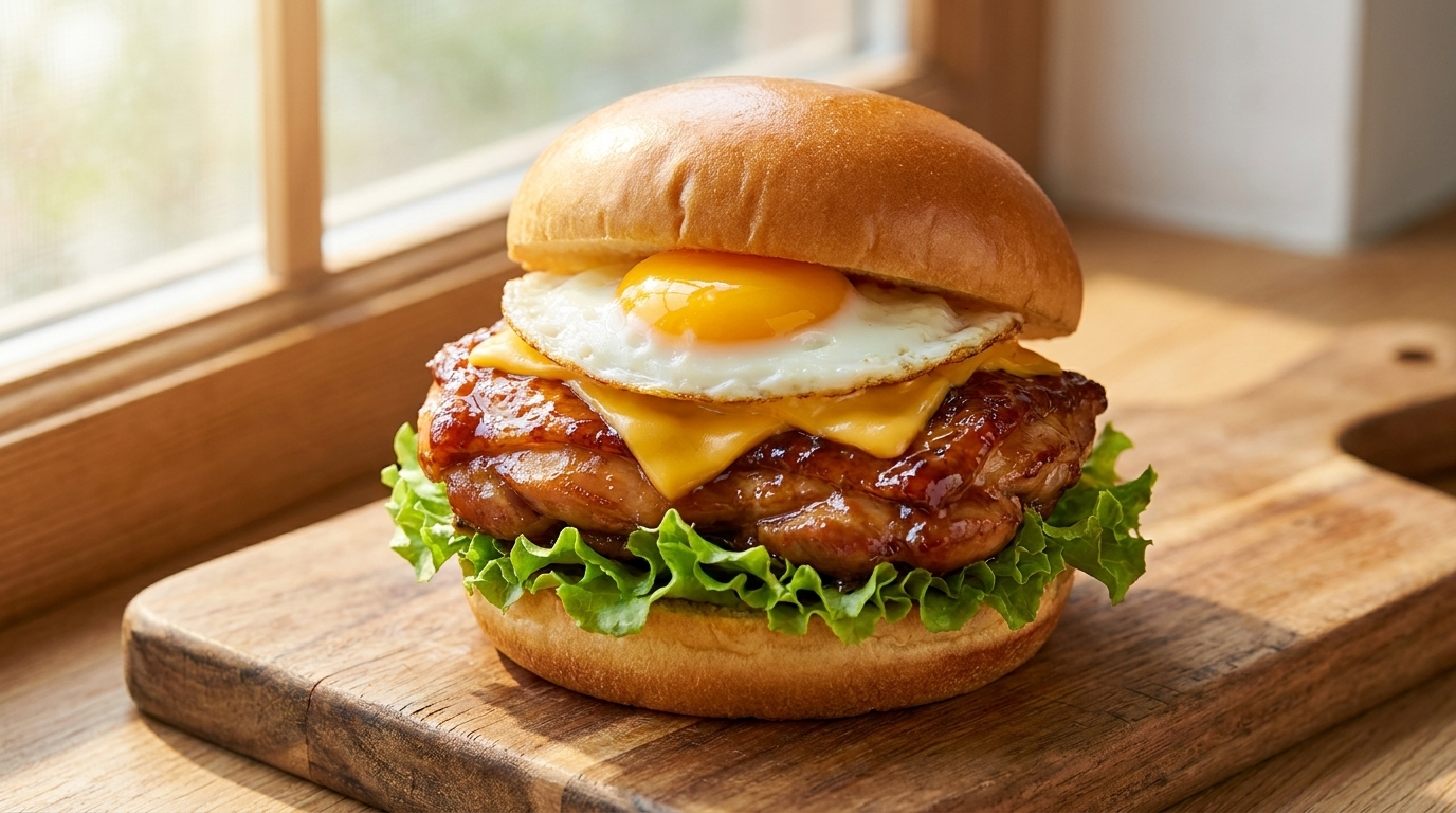 Burger di pollo teriyaki fatto in casa