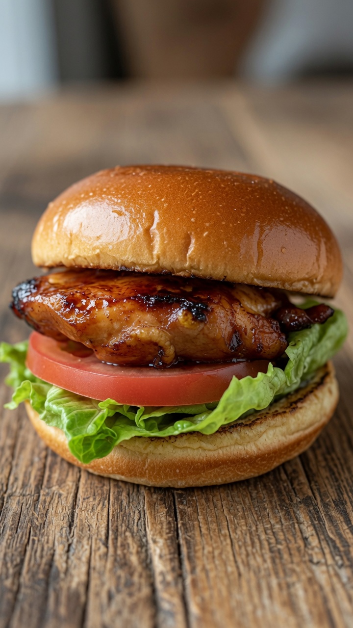 Hamburger di Pollo Teriyaki Fatto in Casa