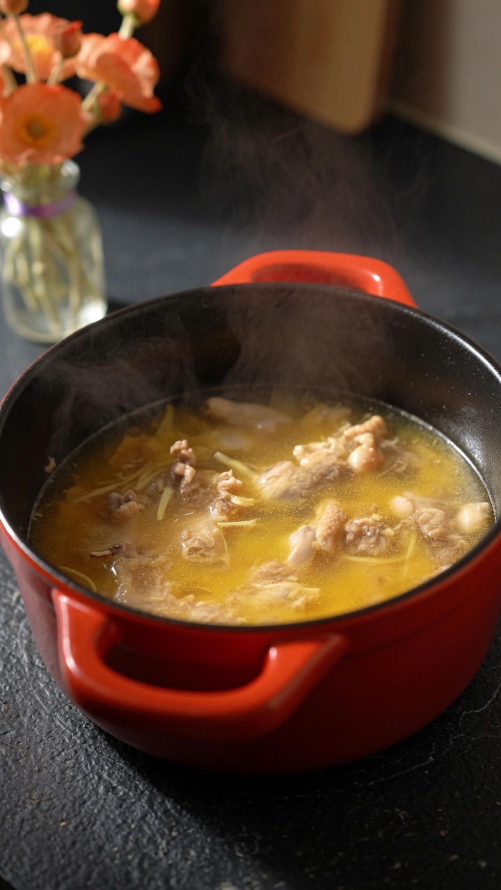 Zuppa di Pollo allo Zenzero Riscaldante