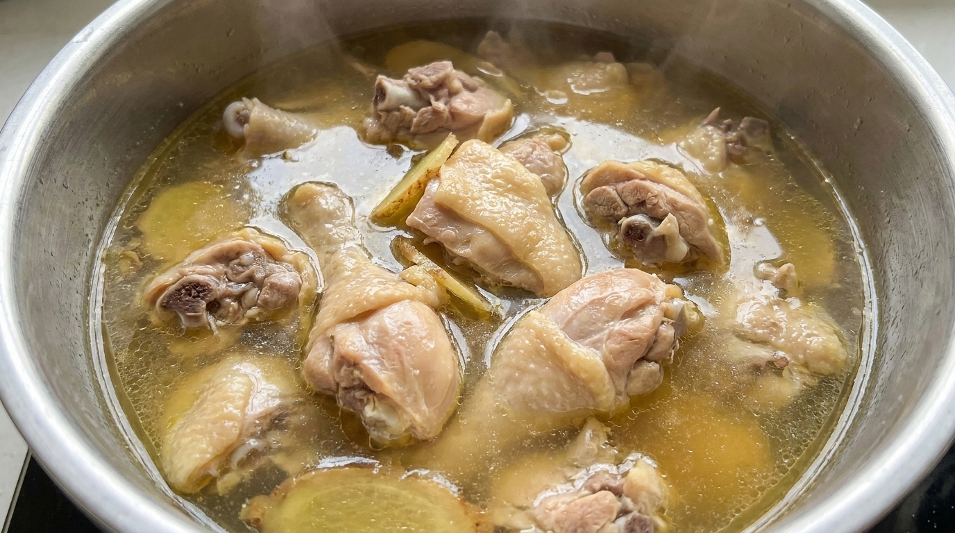 Zuppa Aromatica di Pollo allo Zenzero Sabbioso