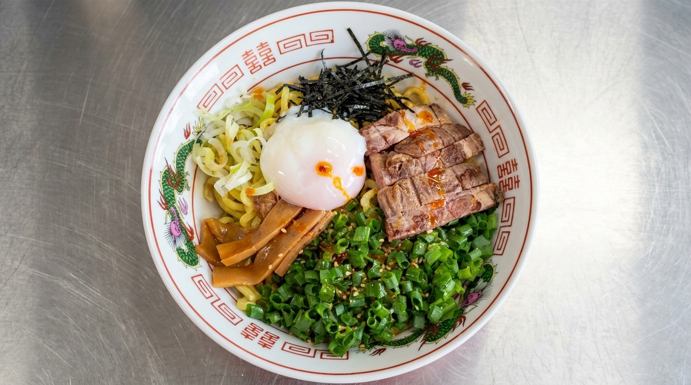 Spicy Miso Abura Soba (Tagliolini giapponesi all'olio)