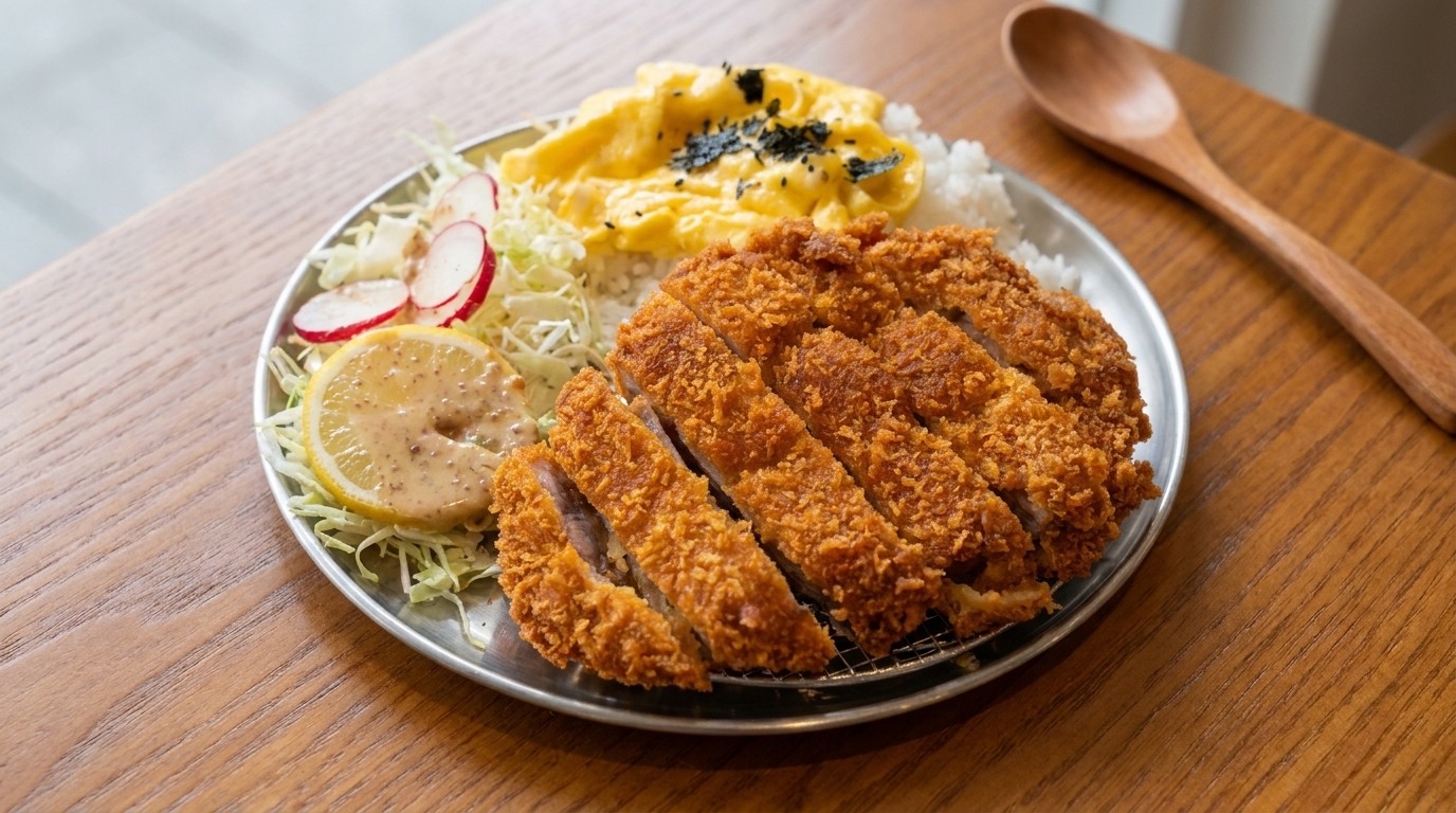Ciotola di riso giapponese Tonkatsu (Katsudon)