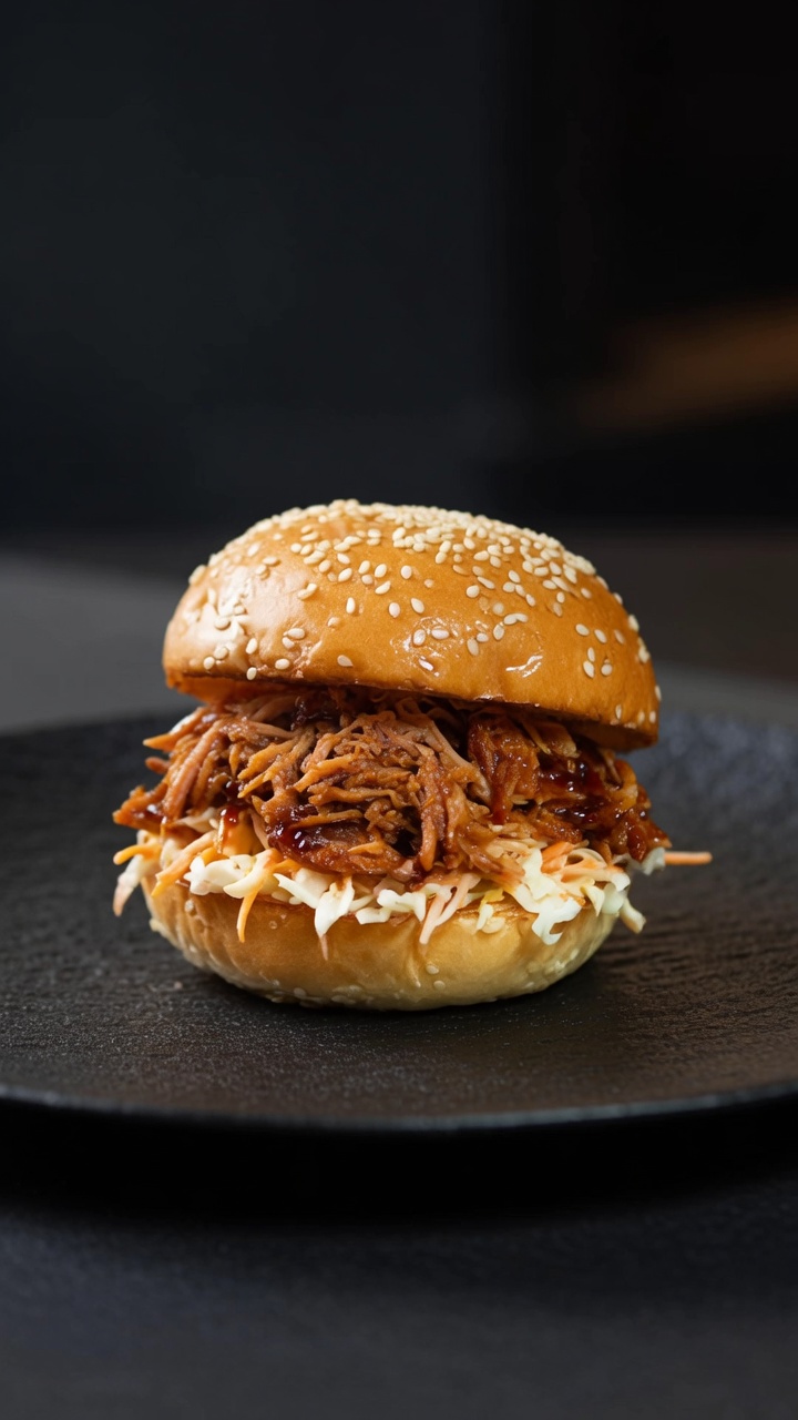 Burger di Pulled Pork a Cottura Lenta