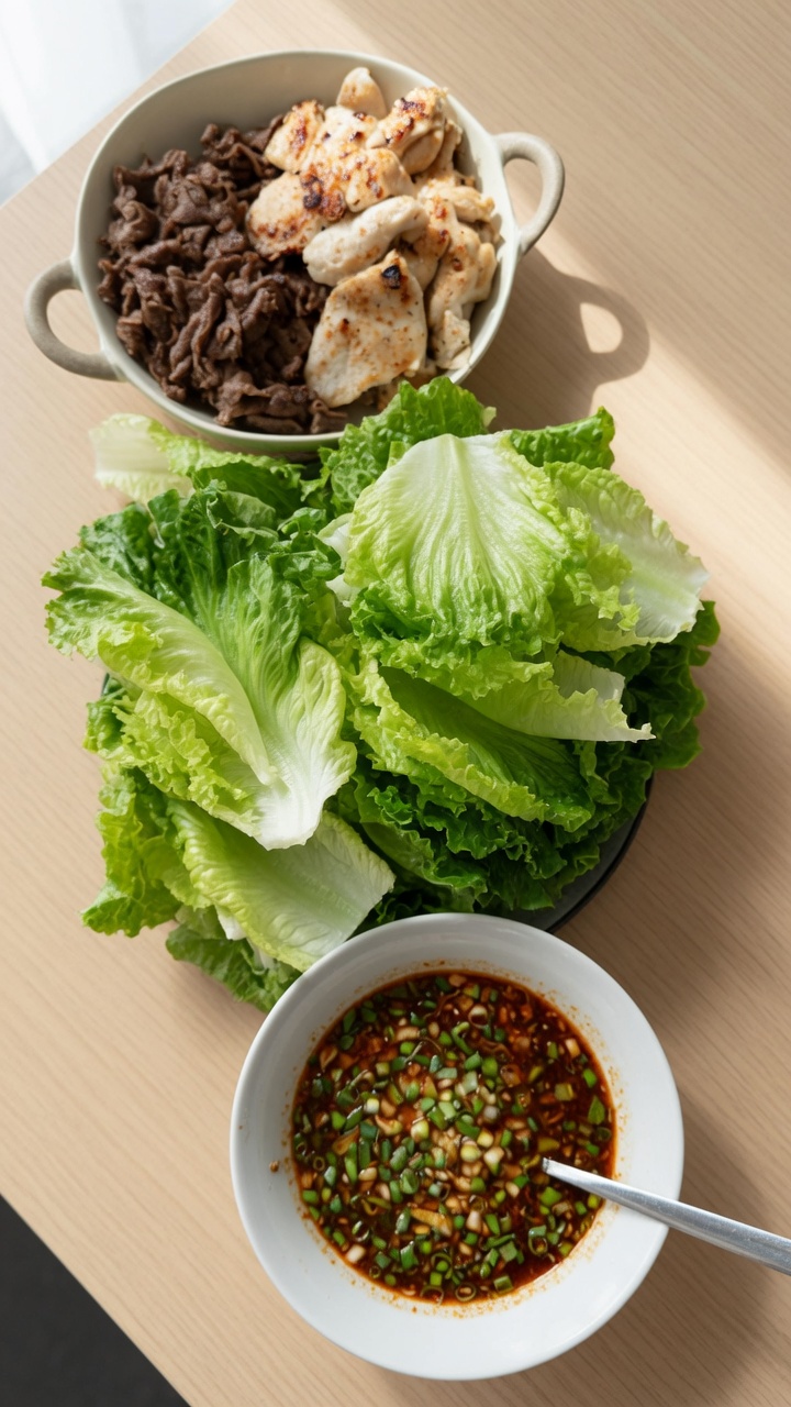 Piatto di carne coreano leggero