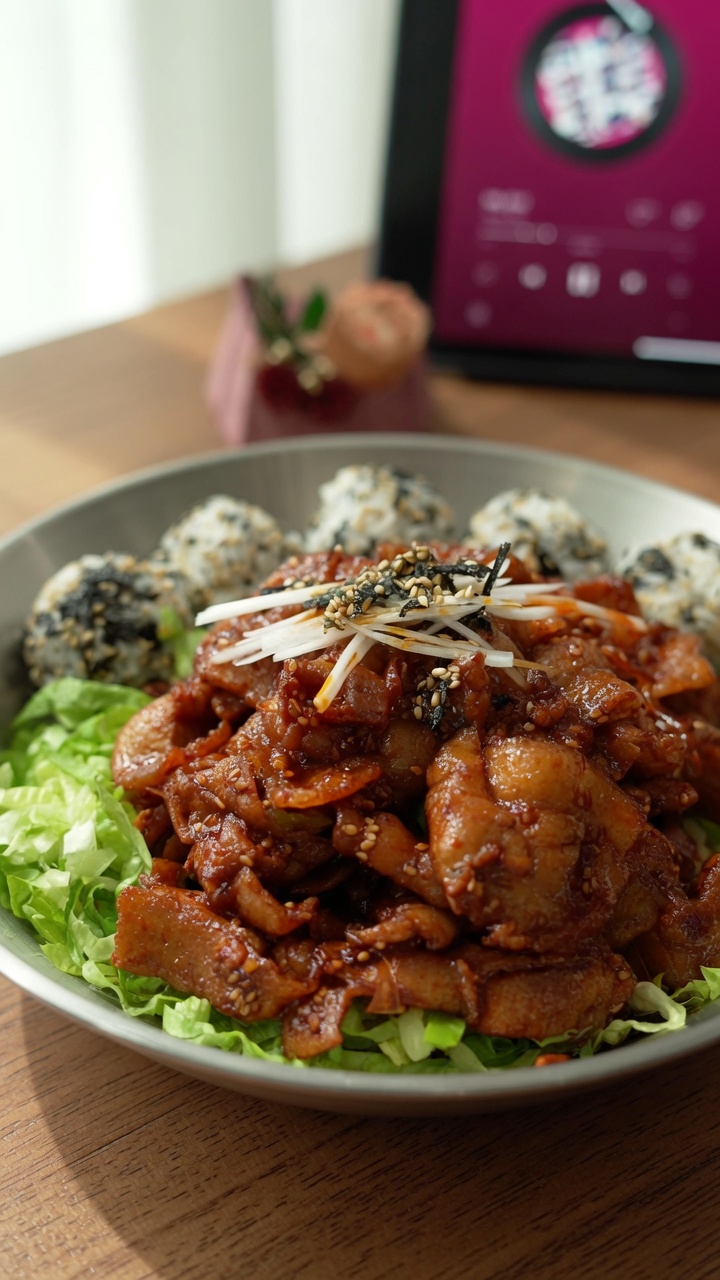 Pancetta di maiale piccante coreana (Jeyuk Bokkeum)