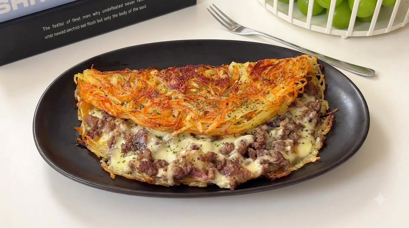 Frittella Croccante di Patate con Manzo e Formaggio
