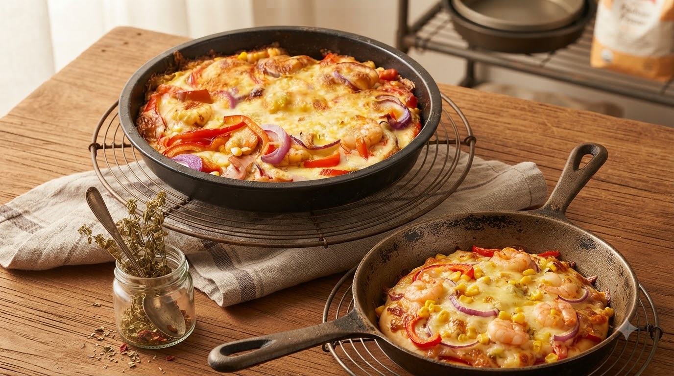 Pizza Suprema ai Frutti di Mare Fatta in Casa