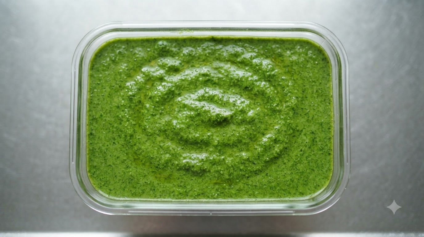 Salsa Di Pesto Al Basilico Fresco Fatta In Casa