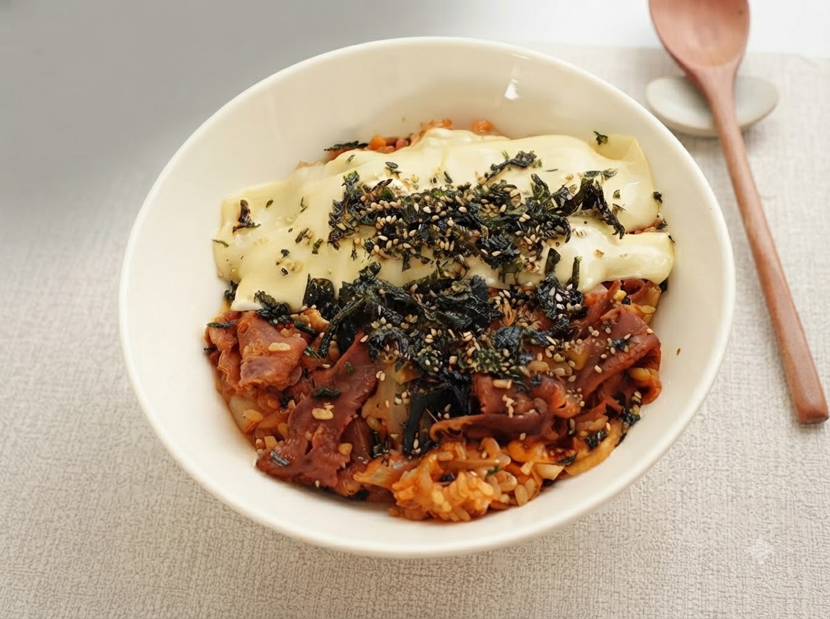 Salsa di soia chiara, salsa di soia scura, zucchero e pepe nero aggiunti al composto di riso.