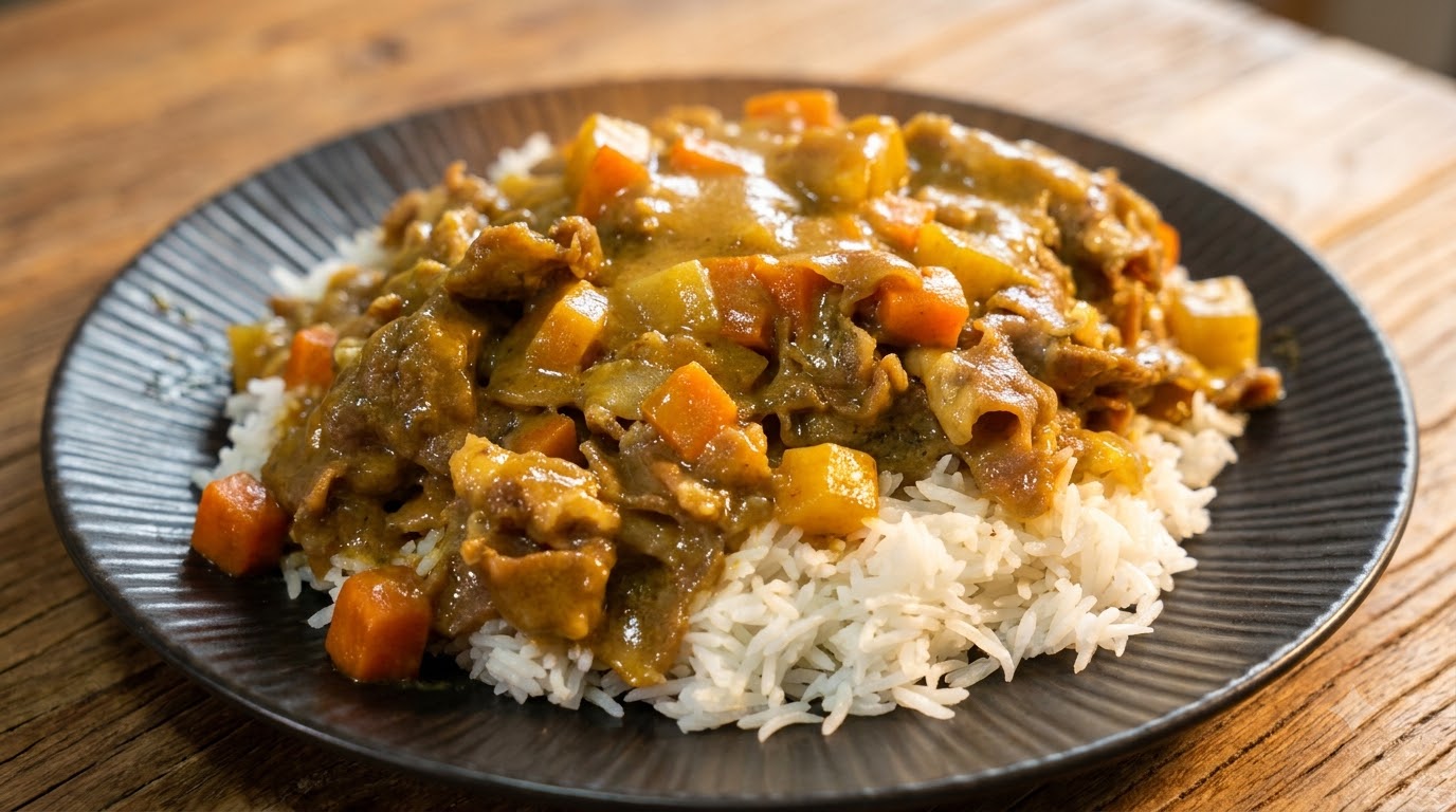 Riso con Curry di Manzo Giapponese Facile