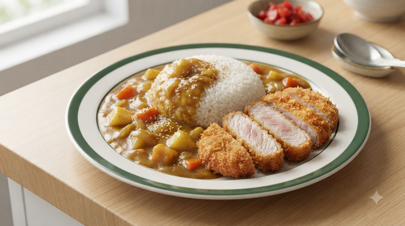 Katsu Curry di Maiale Giapponese con Riso