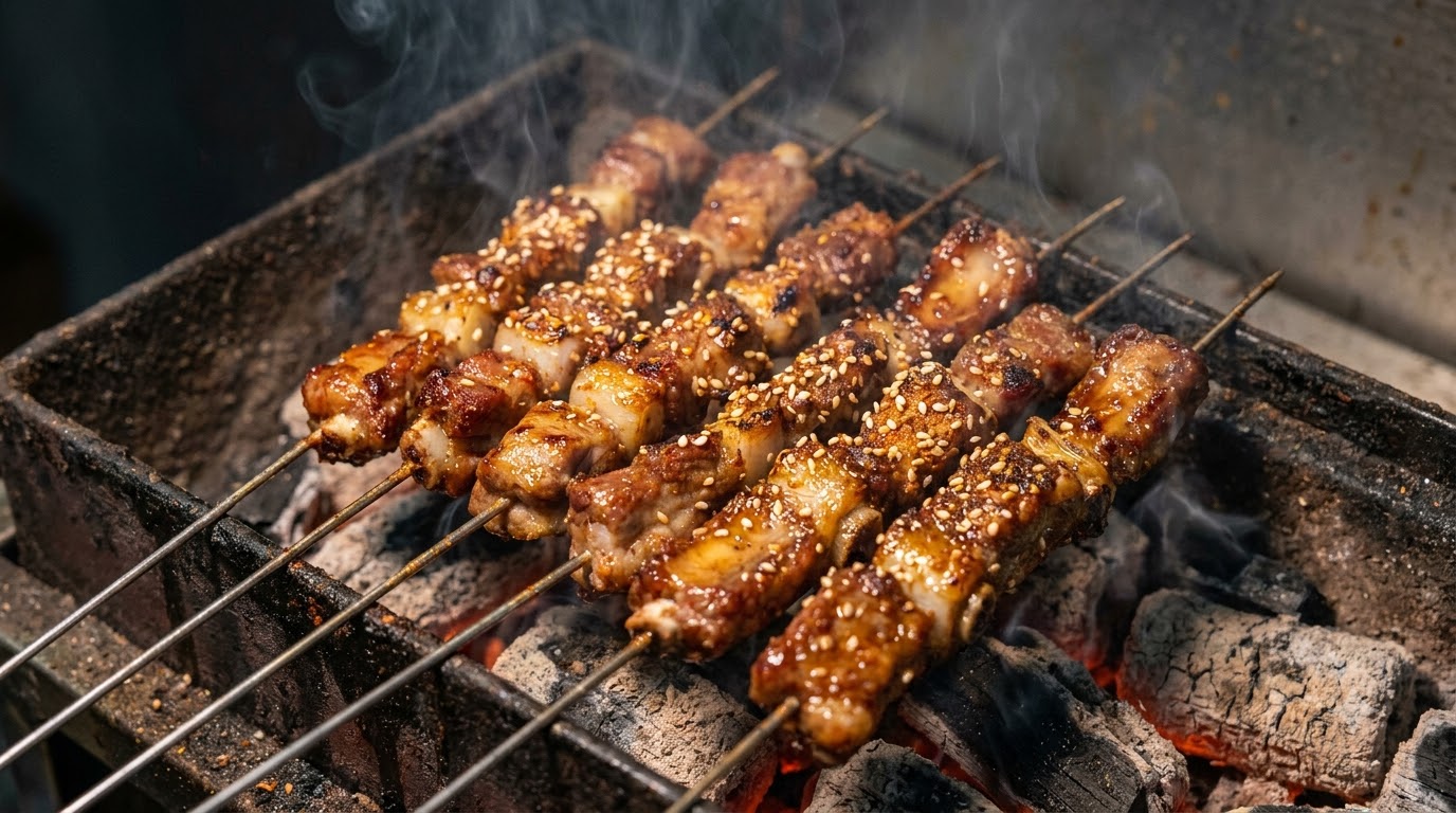 Spiedini di Costine di Maiale Piccanti alla Sichuan