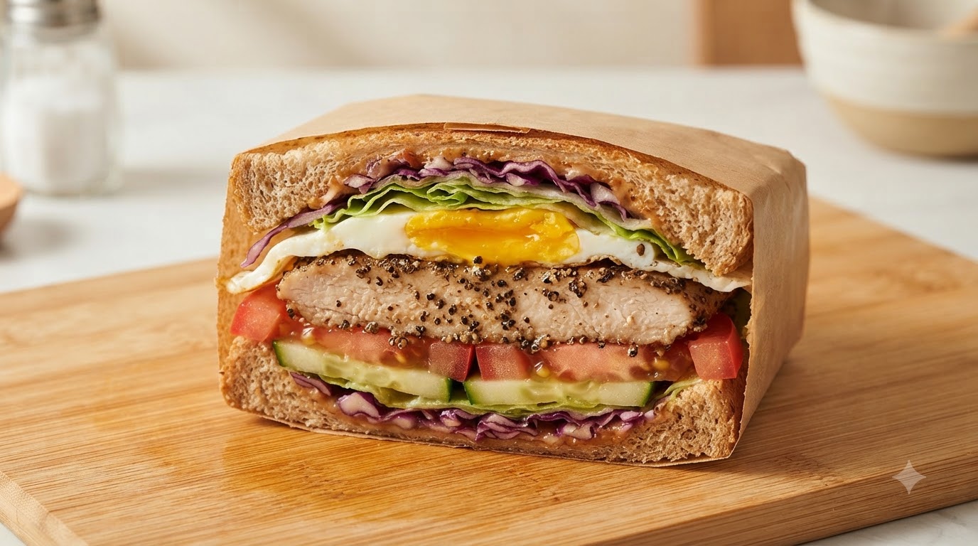 Panino con Cotto di Pollo al Pepe Nero