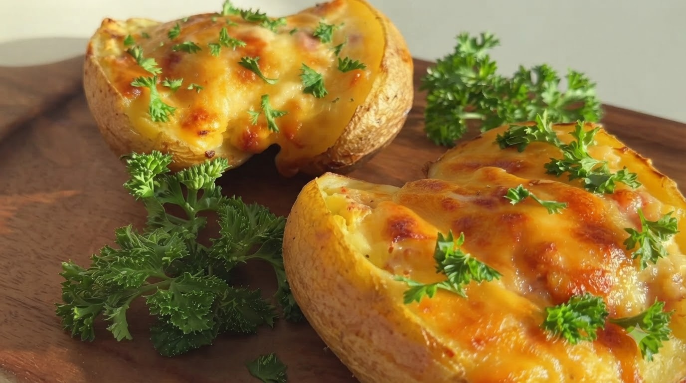 Classiche Patate Ripiene Ripassate al Forno