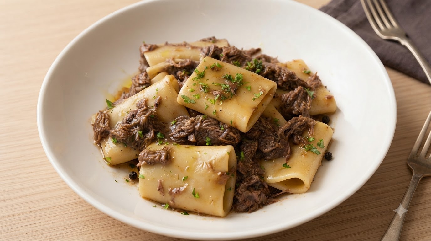 Ricca Pasta al Brasato di Manzo