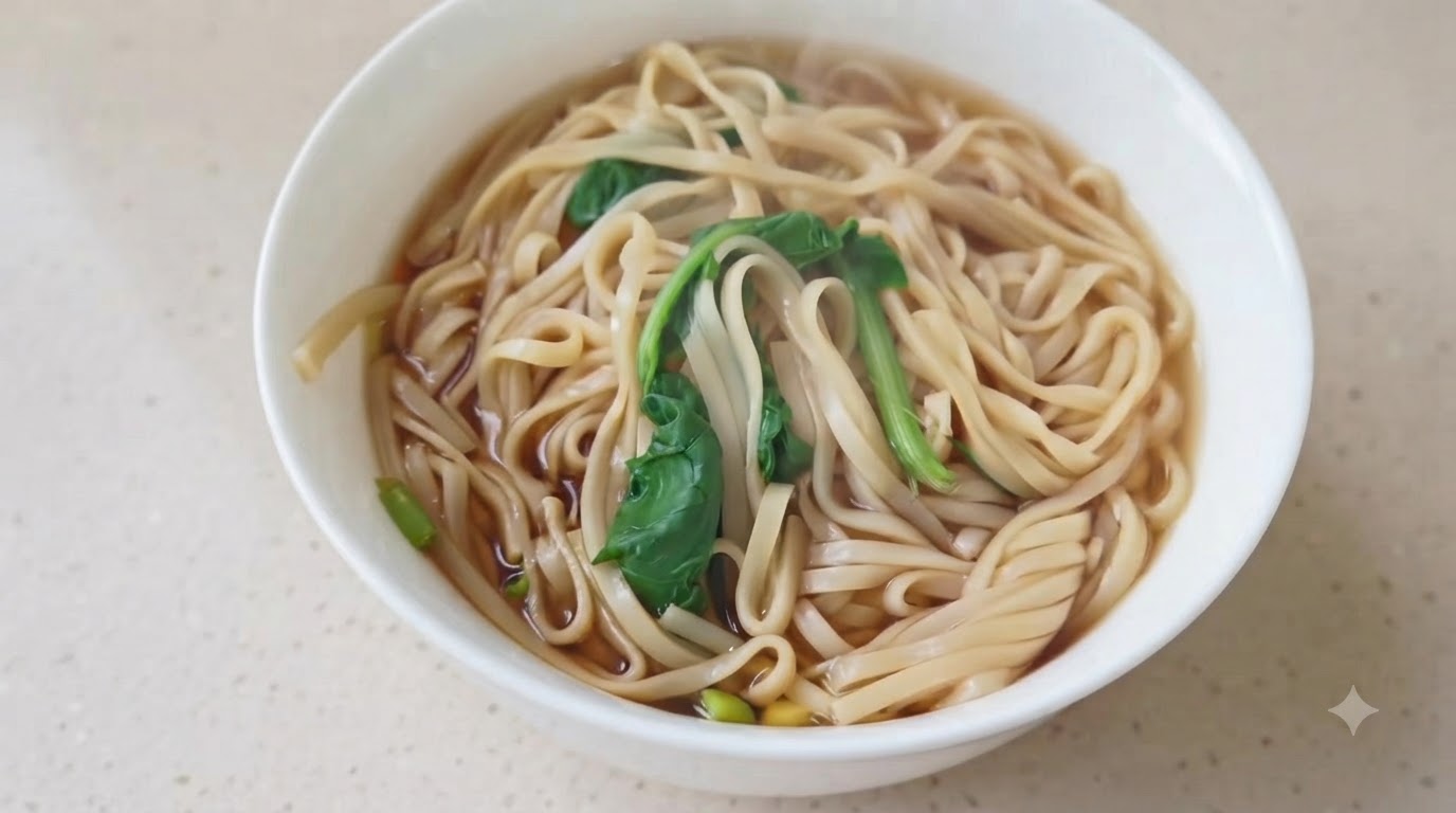 Noodles Semplici alla Salsa di Soia e Verdure