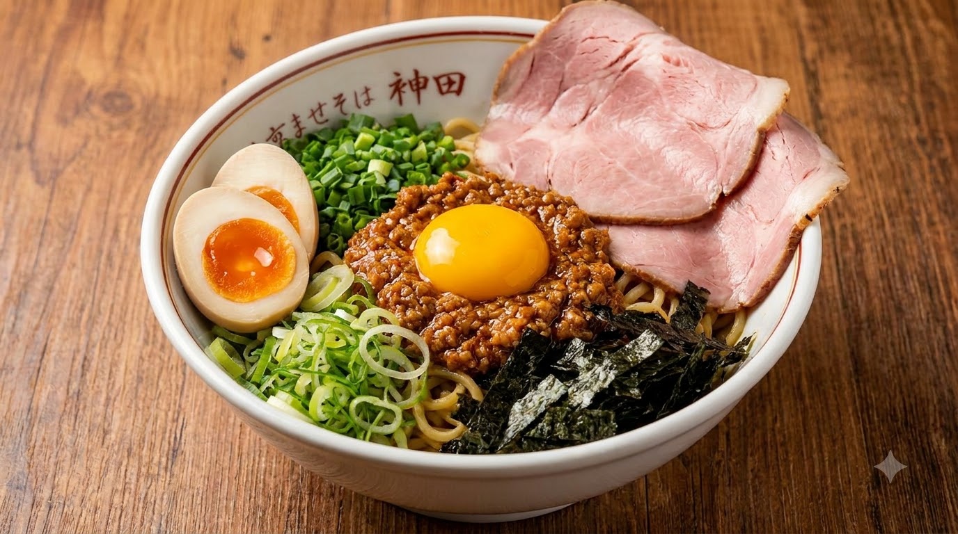 Ramen asciutto stile giapponese (Mazesoba)