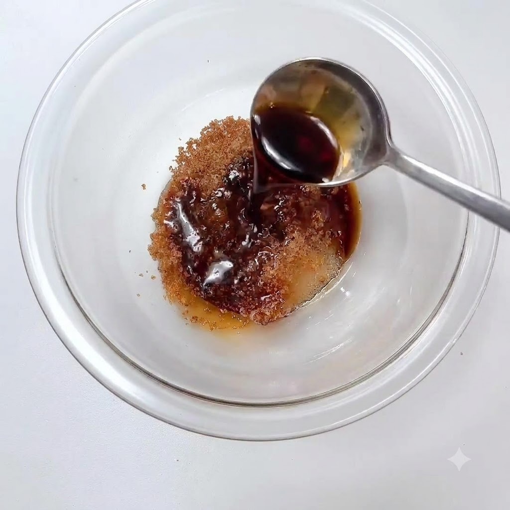 La maionese viene spremuta direttamente nella ciotola con gli altri ingredienti della salsa.