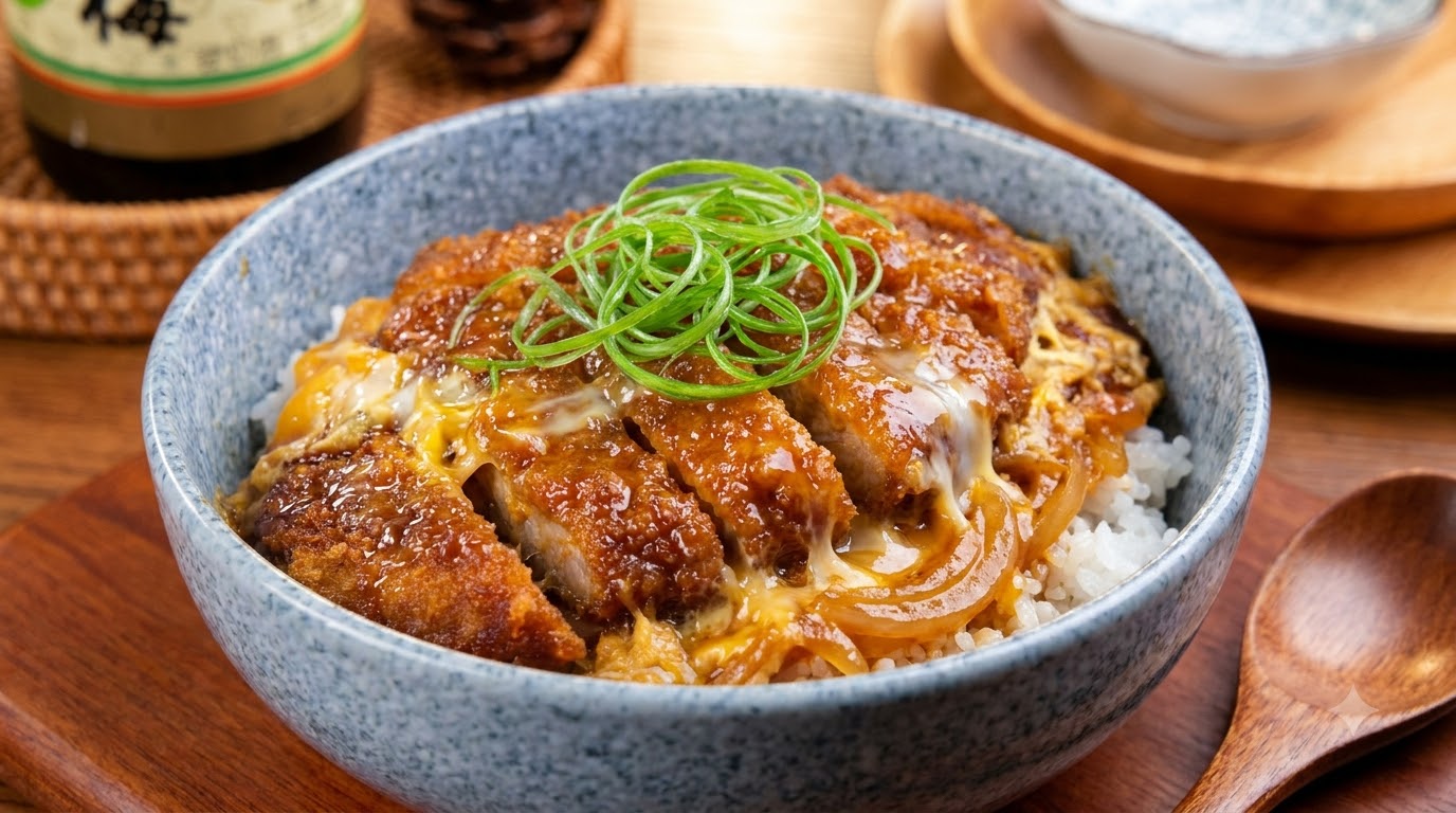 Katsudon Classico Giapponese (Cotoletta di Maiale Impanata con Riso)