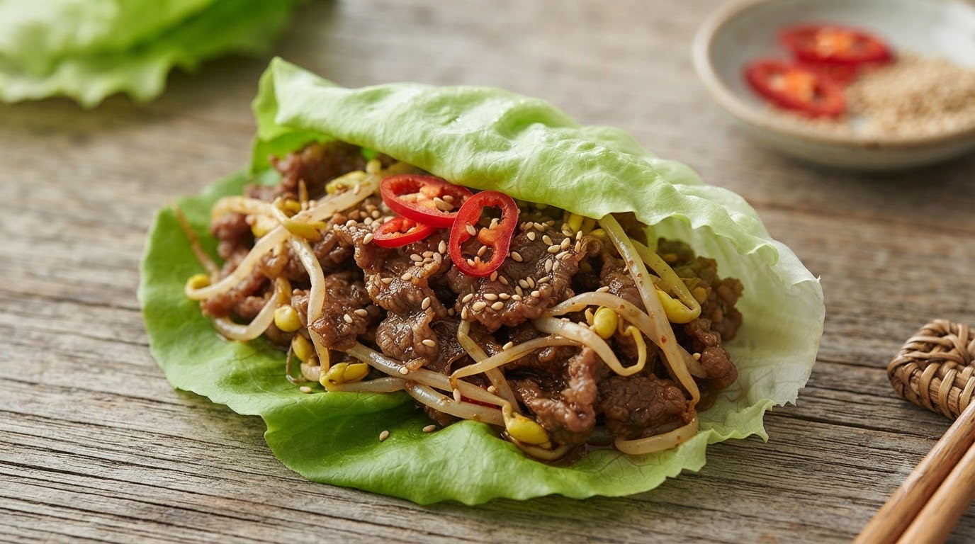 Bulgogi di germogli di soia coreani (Kongbul)