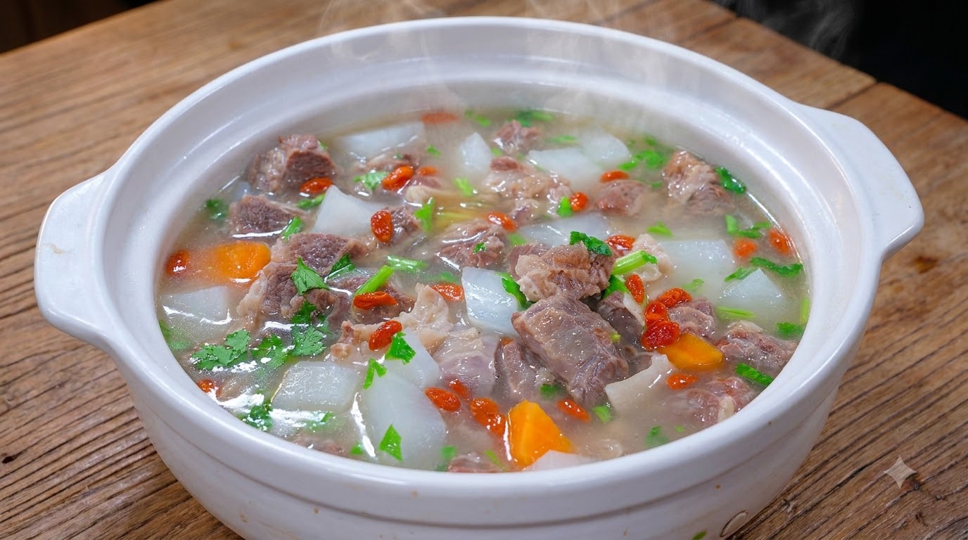 Zuppa di Daikon e Brisket di Manzo