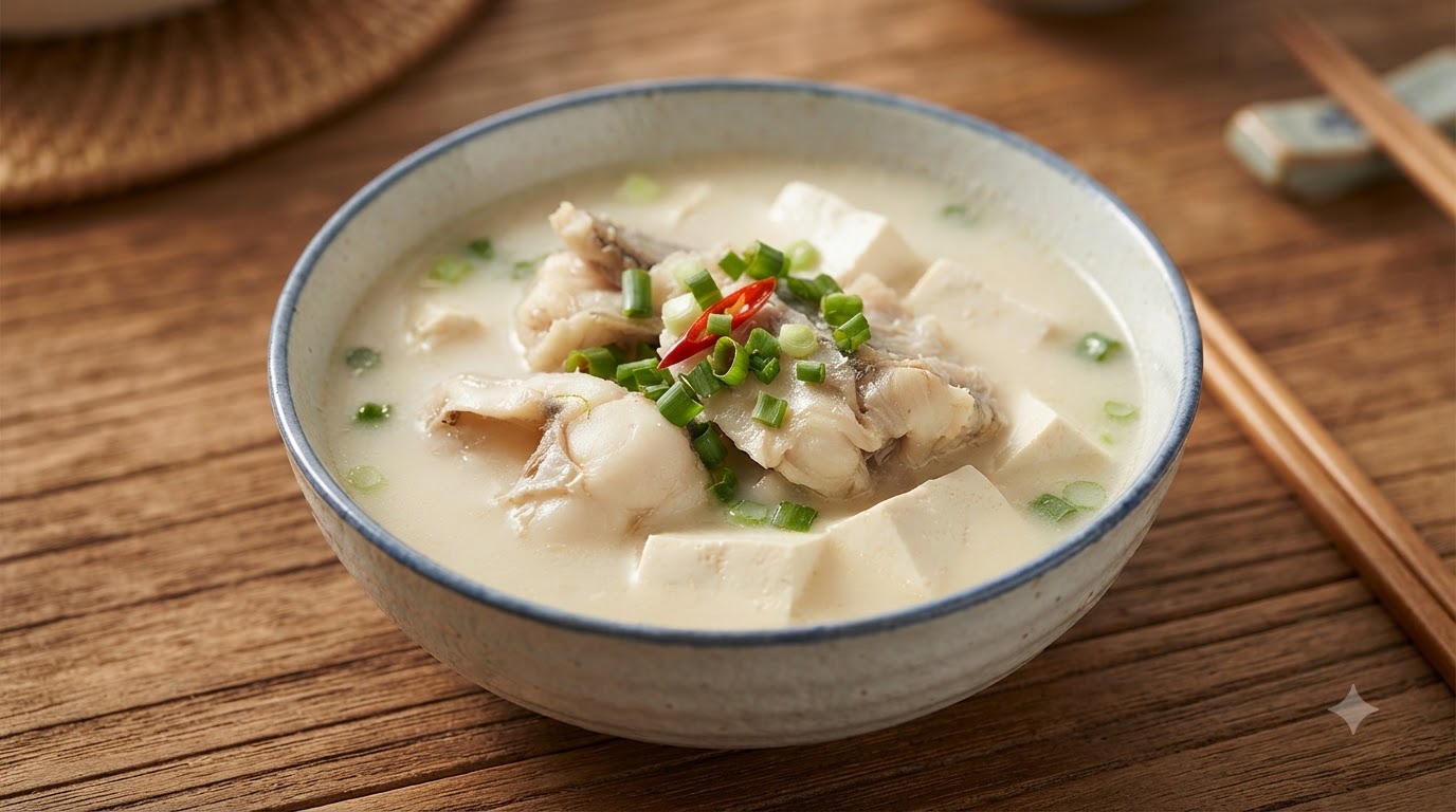 Zuppa Classica di Merluzzo dell'Alaska e Tofu (Myeongtae Dubu Guk)