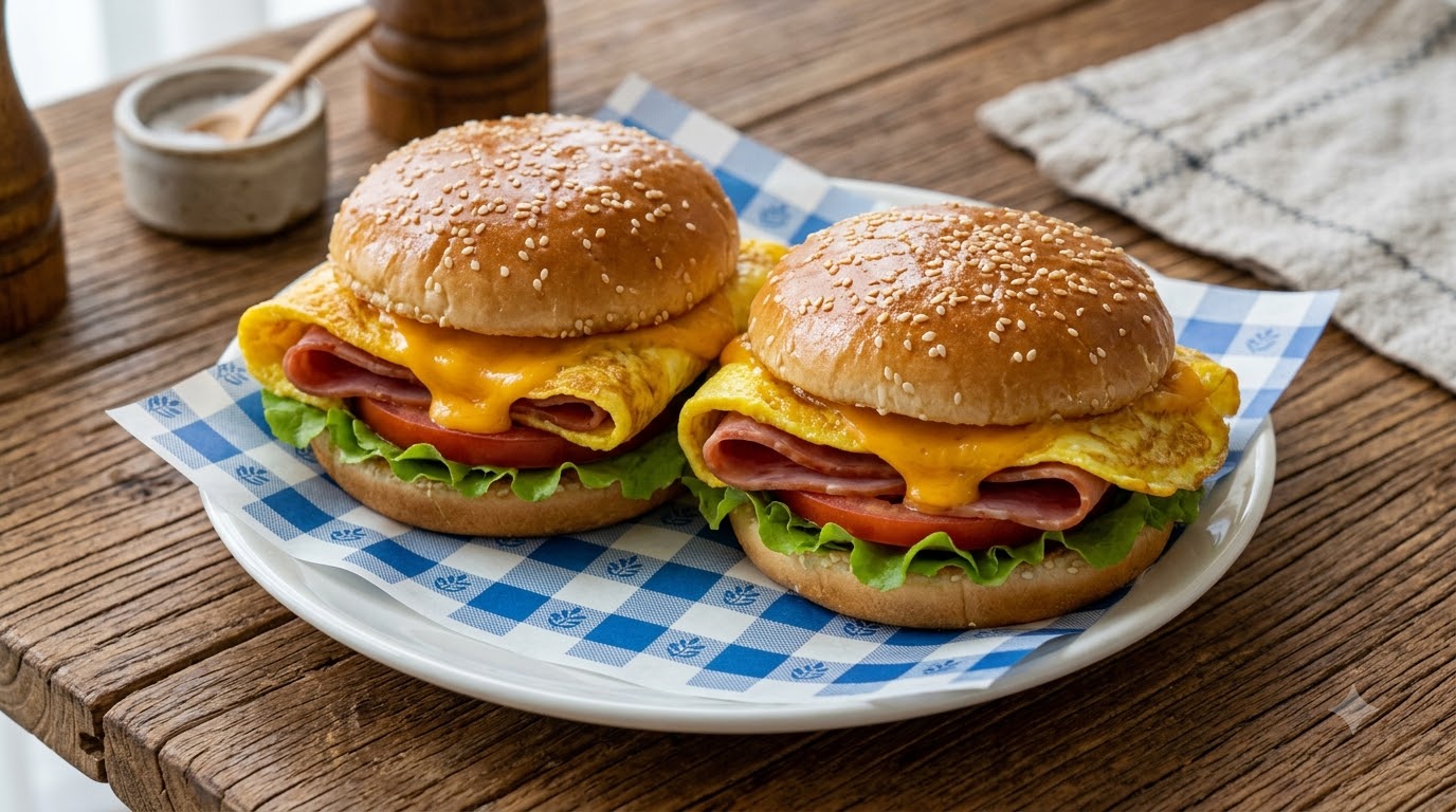 Burger di Colazione per Bambini