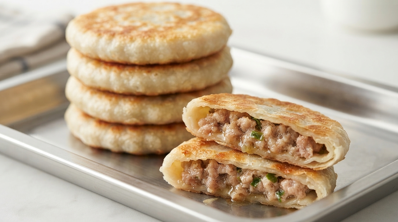 Panzerotti di Carne Niuzhuang Croccanti (Xianbing Cinesi)