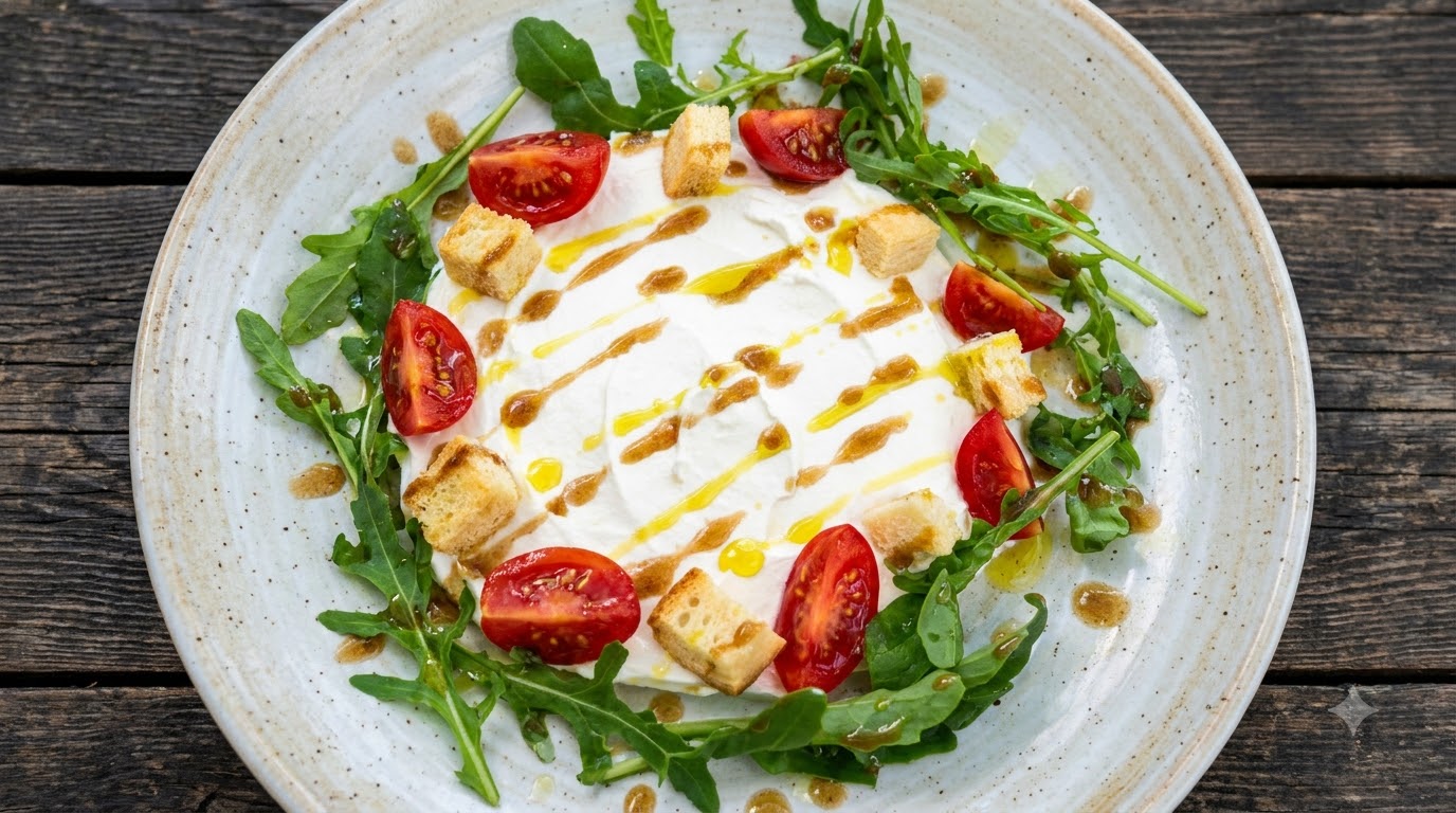 Insalata di Ricotta Fatta in Casa e Rucola