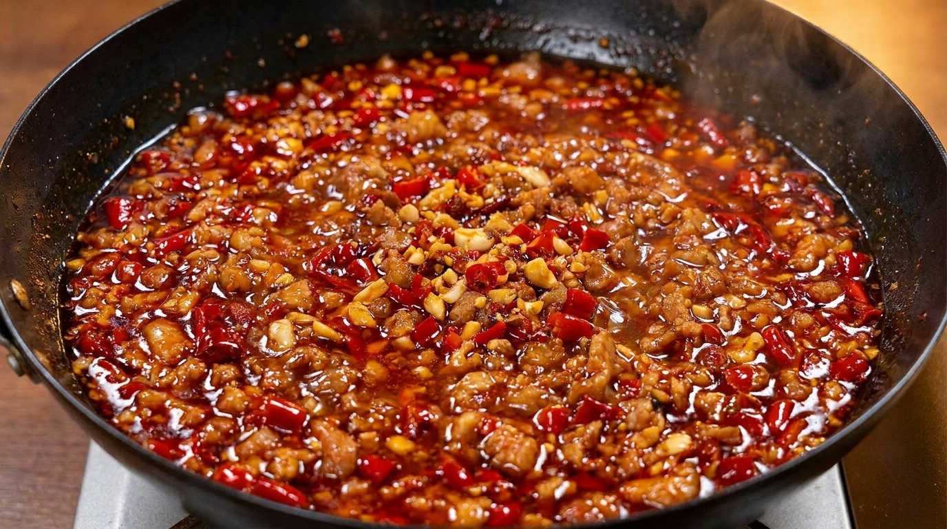 Salsa Piccante Casalinga di carne e Sichuan
