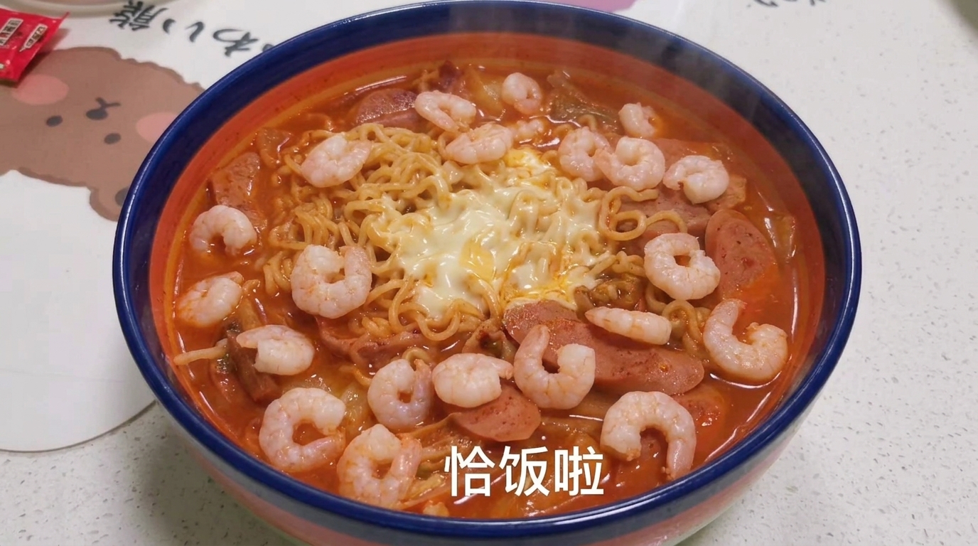 Ramen in Stile Budae Jjigae (Army Stew Coreano)