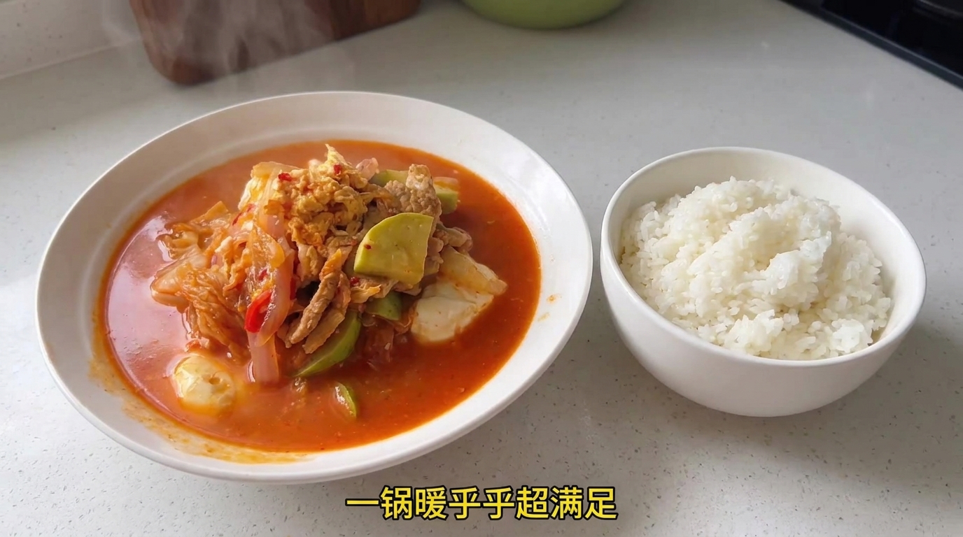 Zuppa Coreana Piccante di Kimchi e Tofu (Sundubu Jjigae)