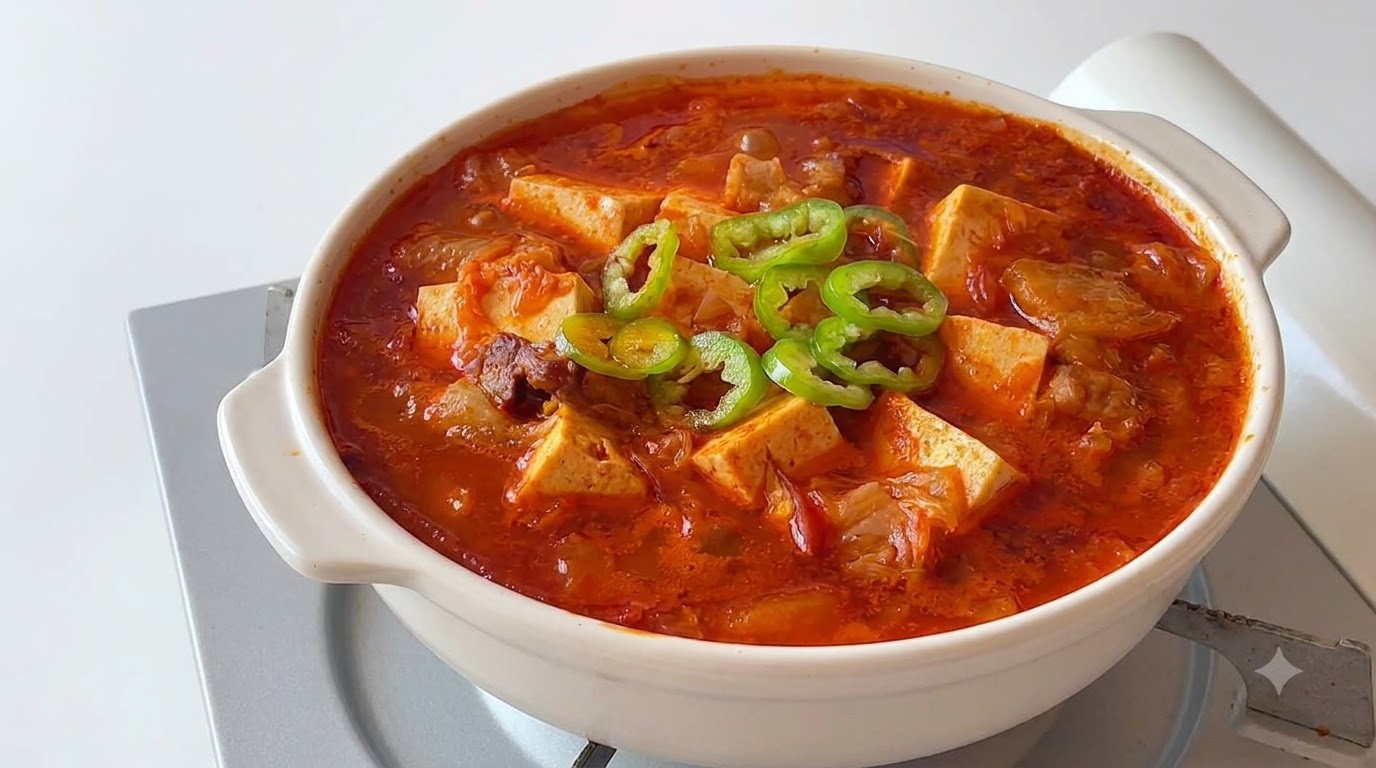 Kimchi-jjigae con Pancetta di Maiale (Stufato Coreano Piccante)